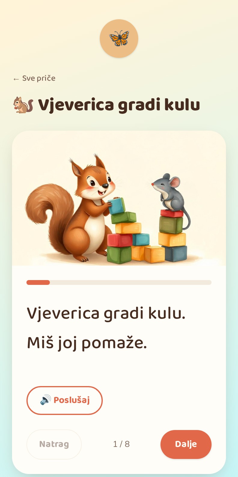 Planet Priča — Vjeverica gradi kulu